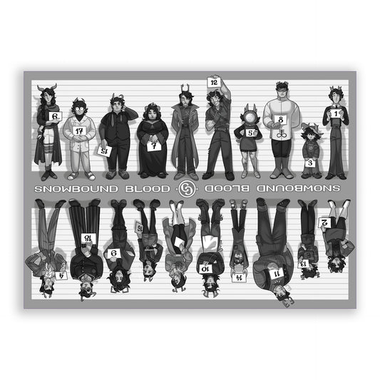 Snowbound Blood "The Unusual Suspects" Print