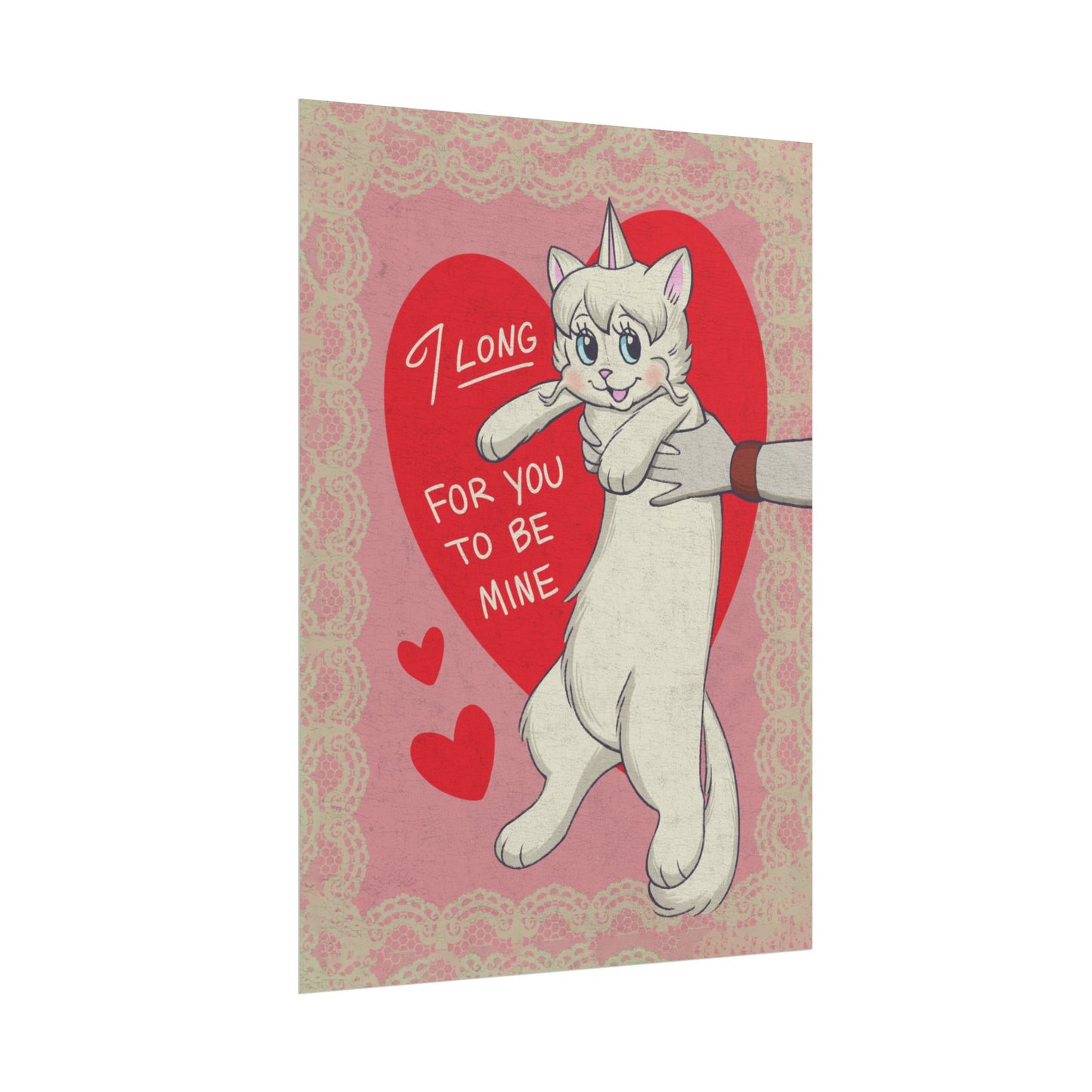 VHS Dubs "Valentines Cat" Print