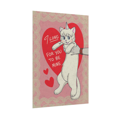 VHS Dubs "Valentines Cat" Print
