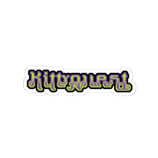 Kittyquest "Flamelfable Ambigram" Sticker