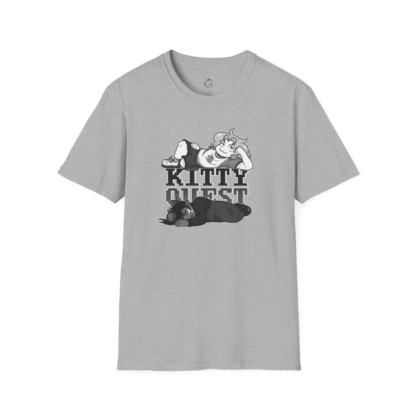 Kittyquest "KITTYQUEST" B&W T-Shirt