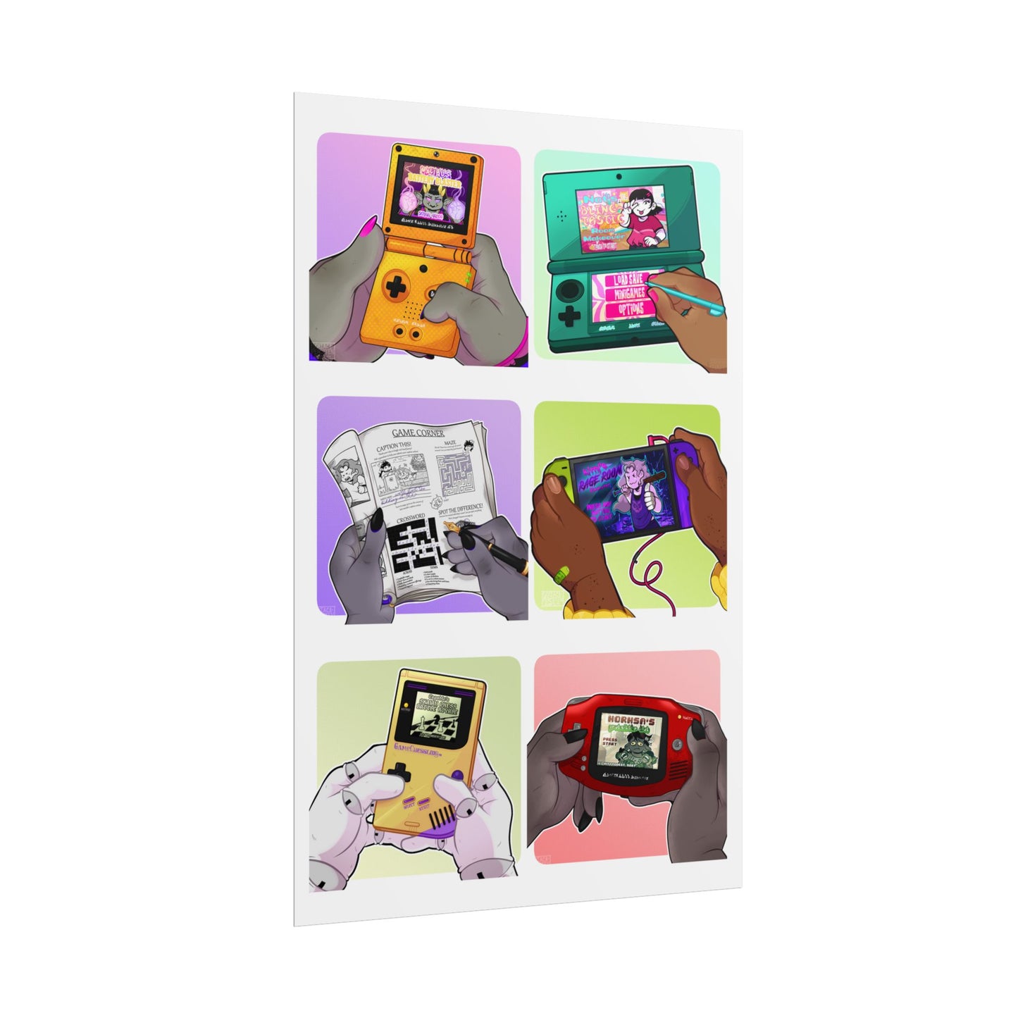 Kittyquest "Game Bros" Print