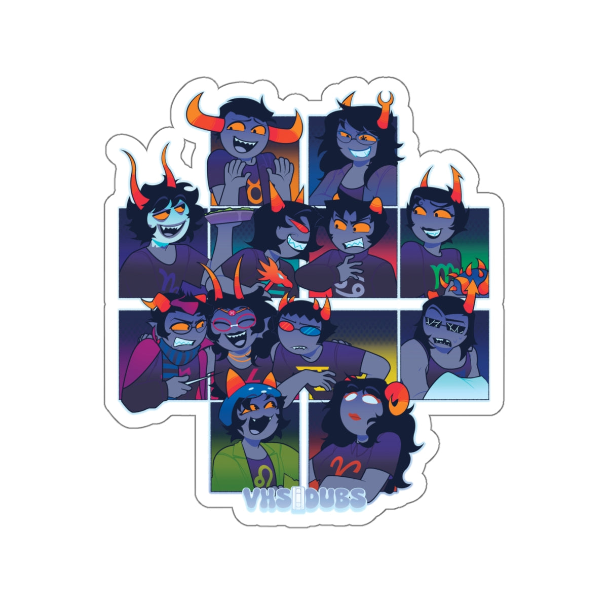 VHS Dubs "Team Alternia" Sticker