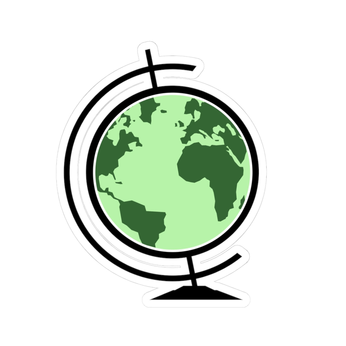 Loftlatched "Evergreen Globe" Sticker