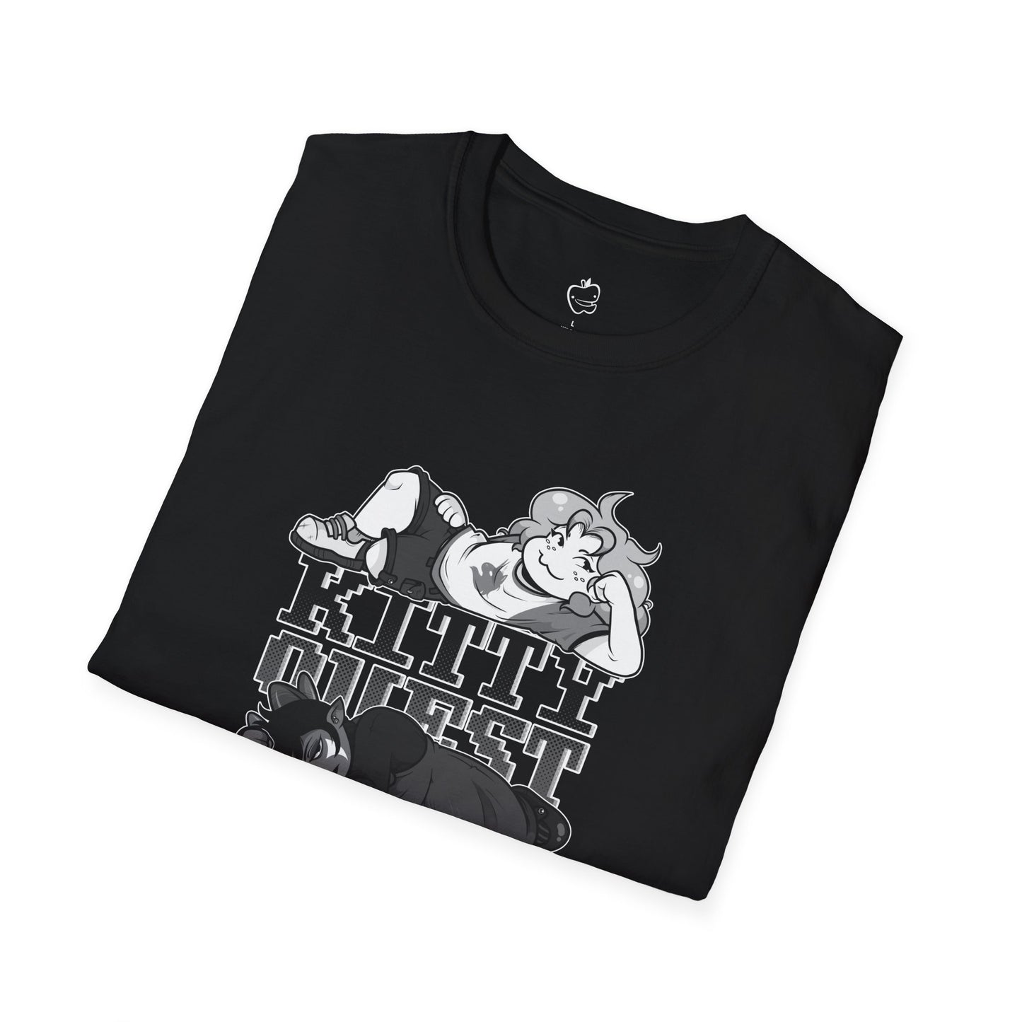Kittyquest "KITTYQUEST" B&W T-Shirt
