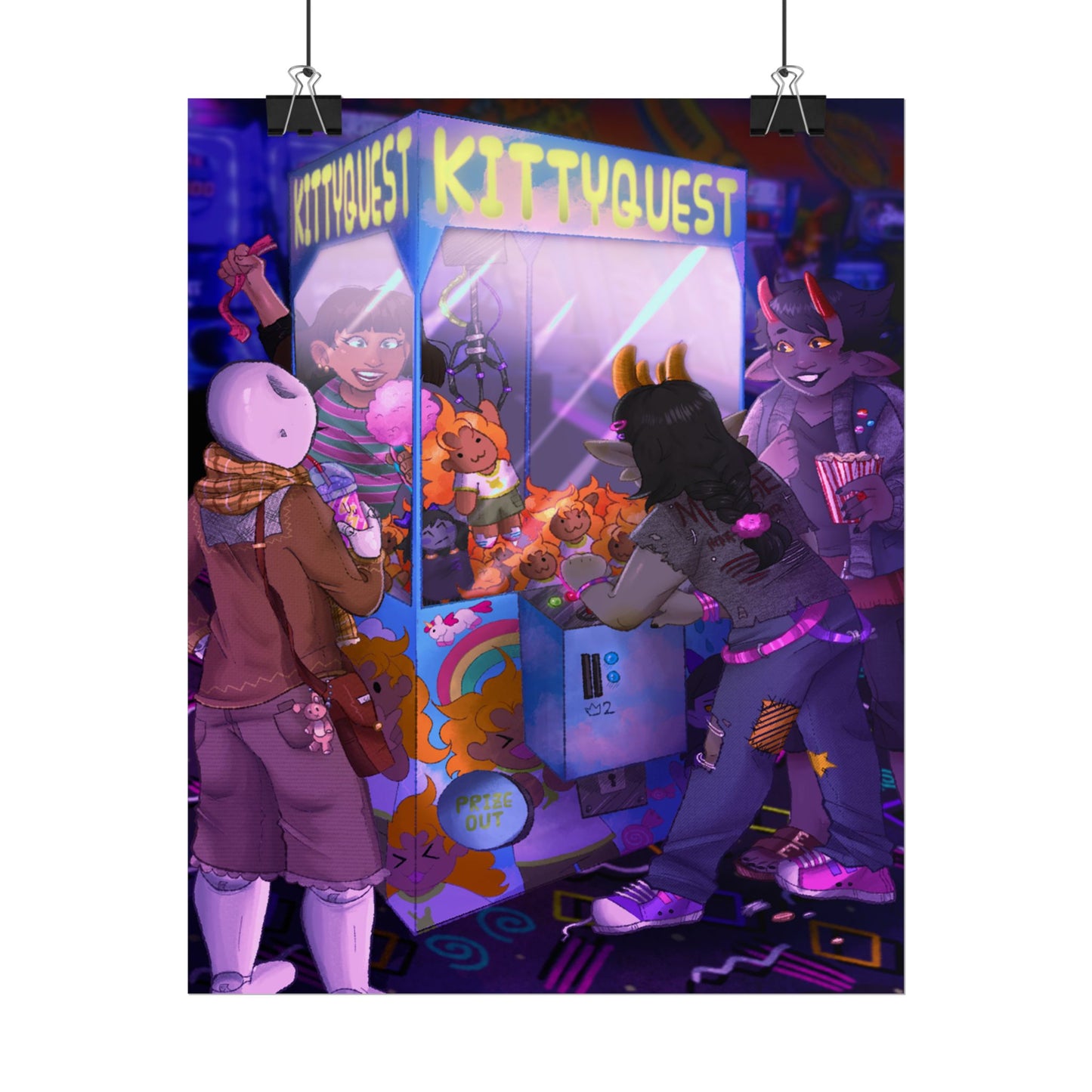 Kittyquest "Arcade" Print