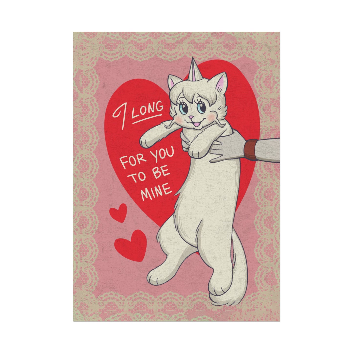 VHS Dubs "Valentines Cat" Print