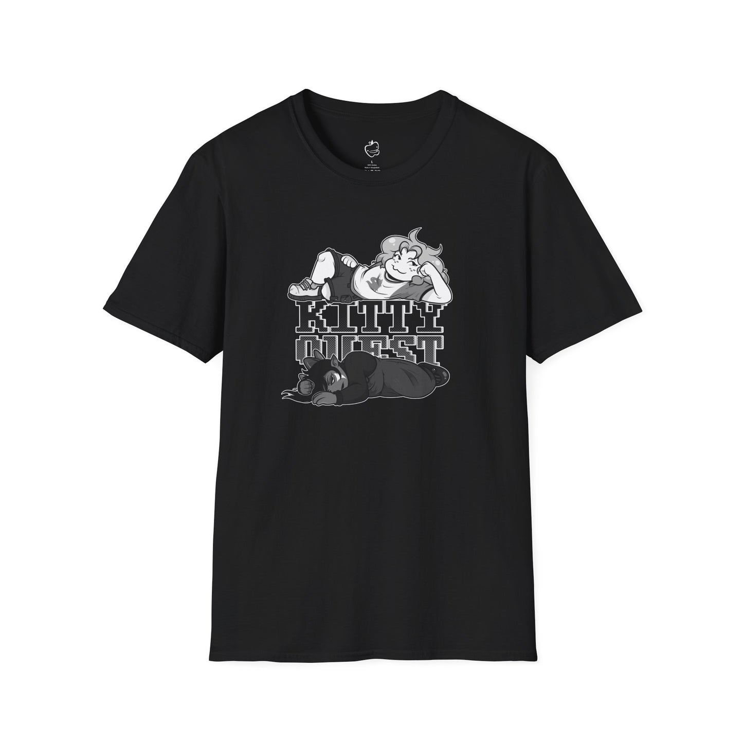 Kittyquest "KITTYQUEST" B&W T-Shirt