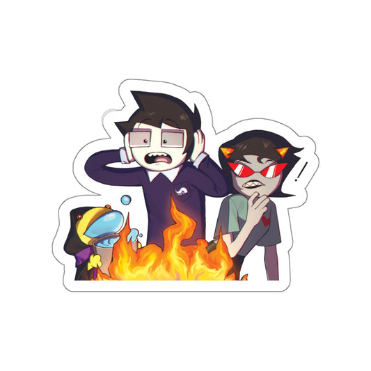 Homeslice "Grease Fire (GONE WRONG)" Sticker