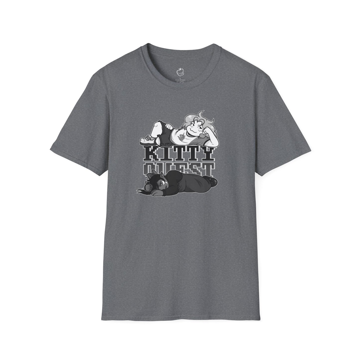 Kittyquest "KITTYQUEST" B&W T-Shirt
