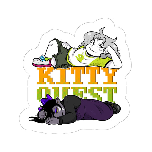 Kittyquest "KITTYQUEST" Color Sticker