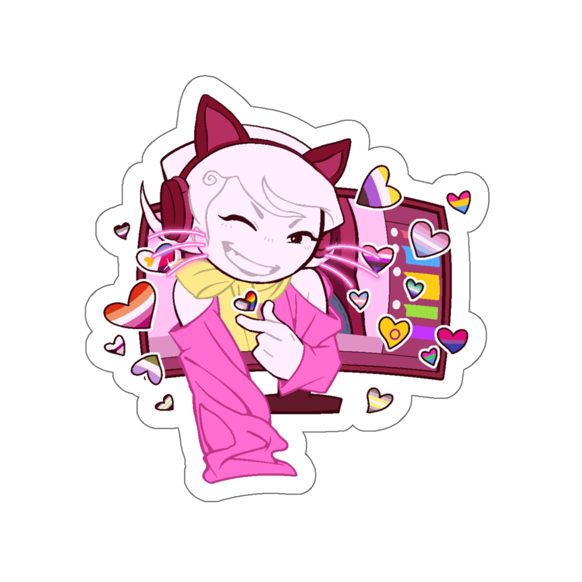 Homeslice "Stream With Pride" Sticker
