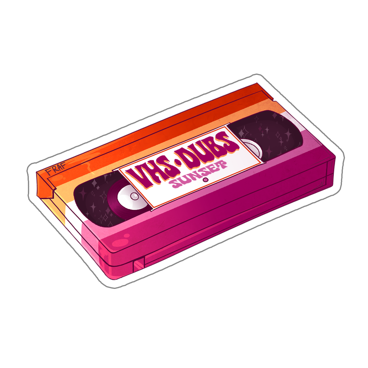 VHS Dubs Pride Stickers