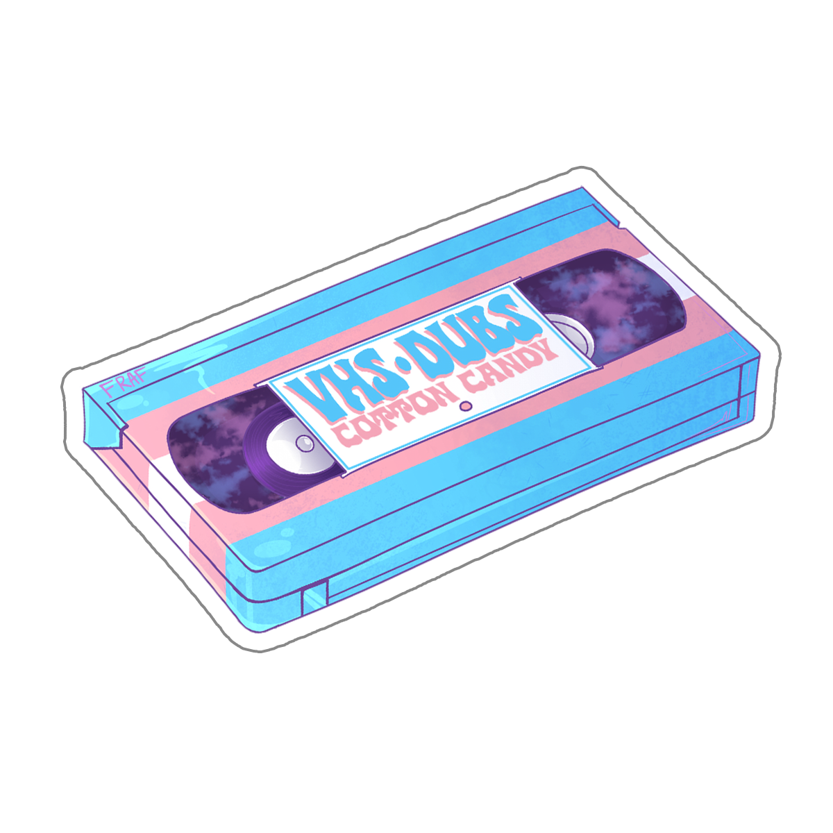 VHS Dubs Pride Stickers