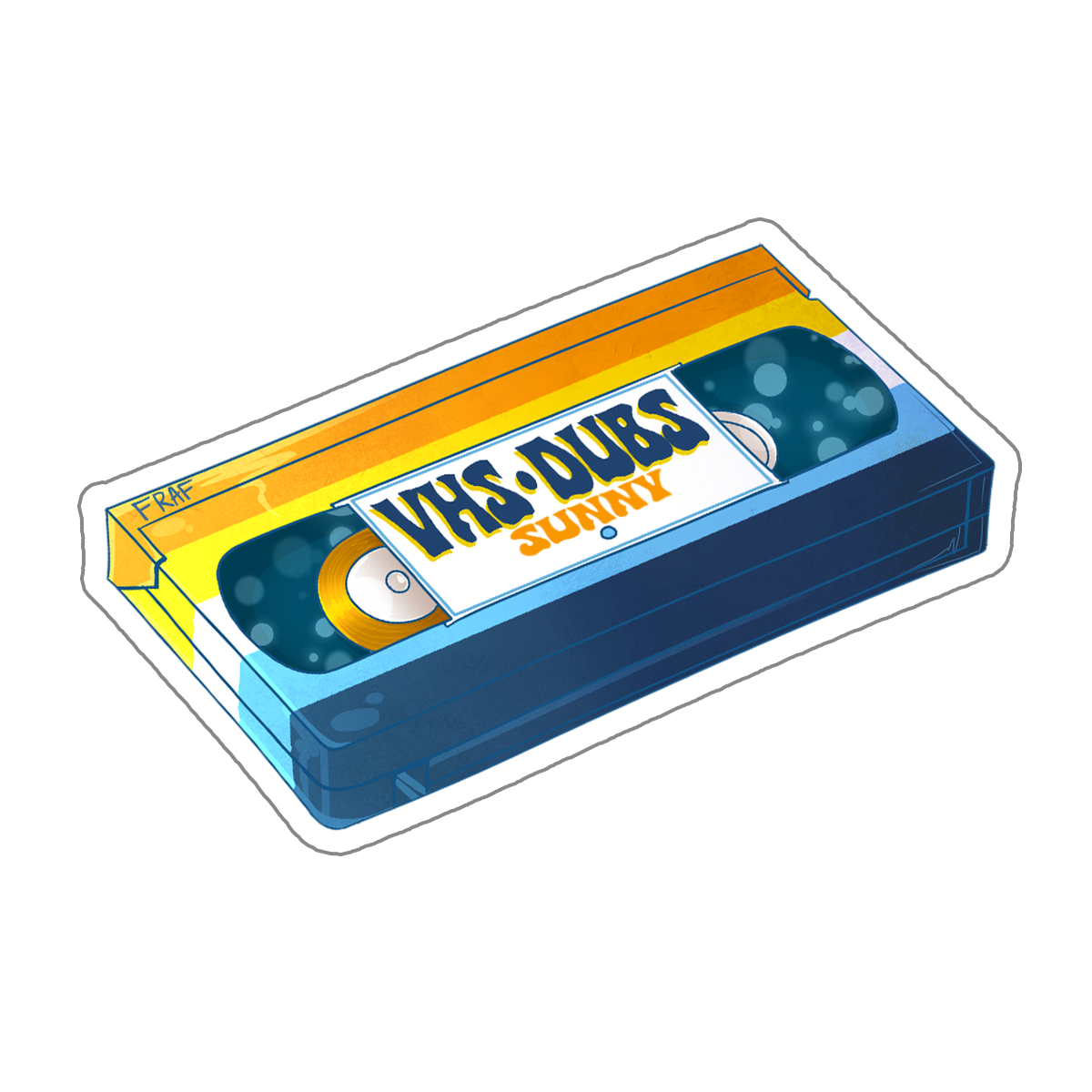 VHS Dubs Pride Stickers