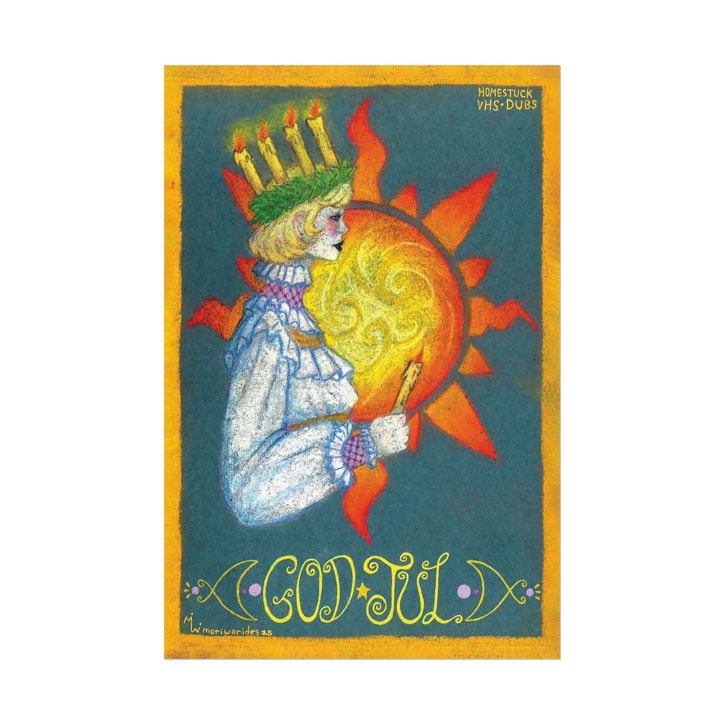 VHS Dubs "God Jul Rose Lalonde" Print