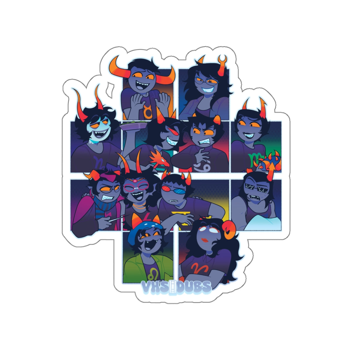 VHS Dubs "Team Alternia" Sticker