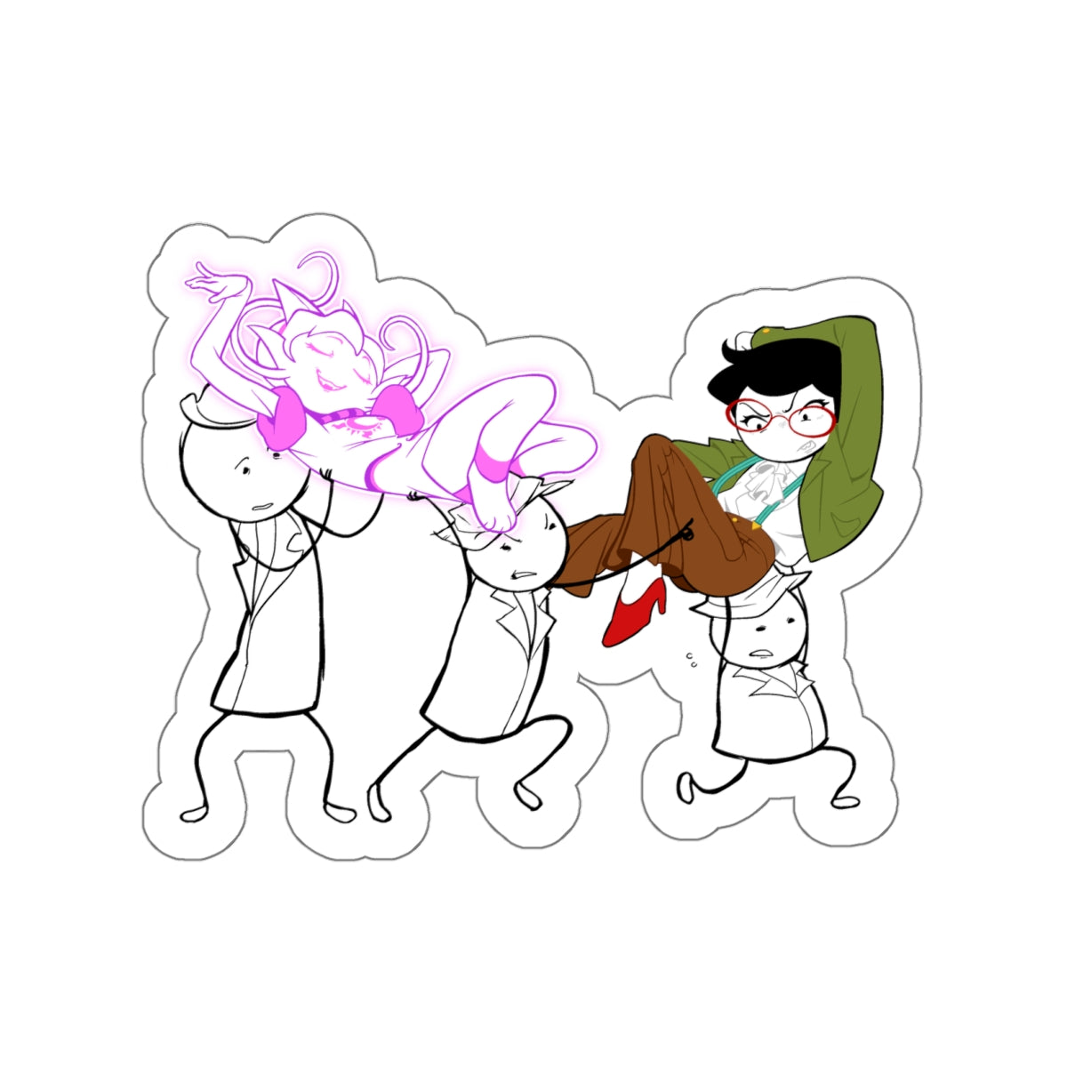 Homeslice "Jane & Purroblem Sleuth" Sticker