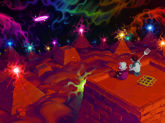 March 2024 "Land of Pyramids and Neon" Print