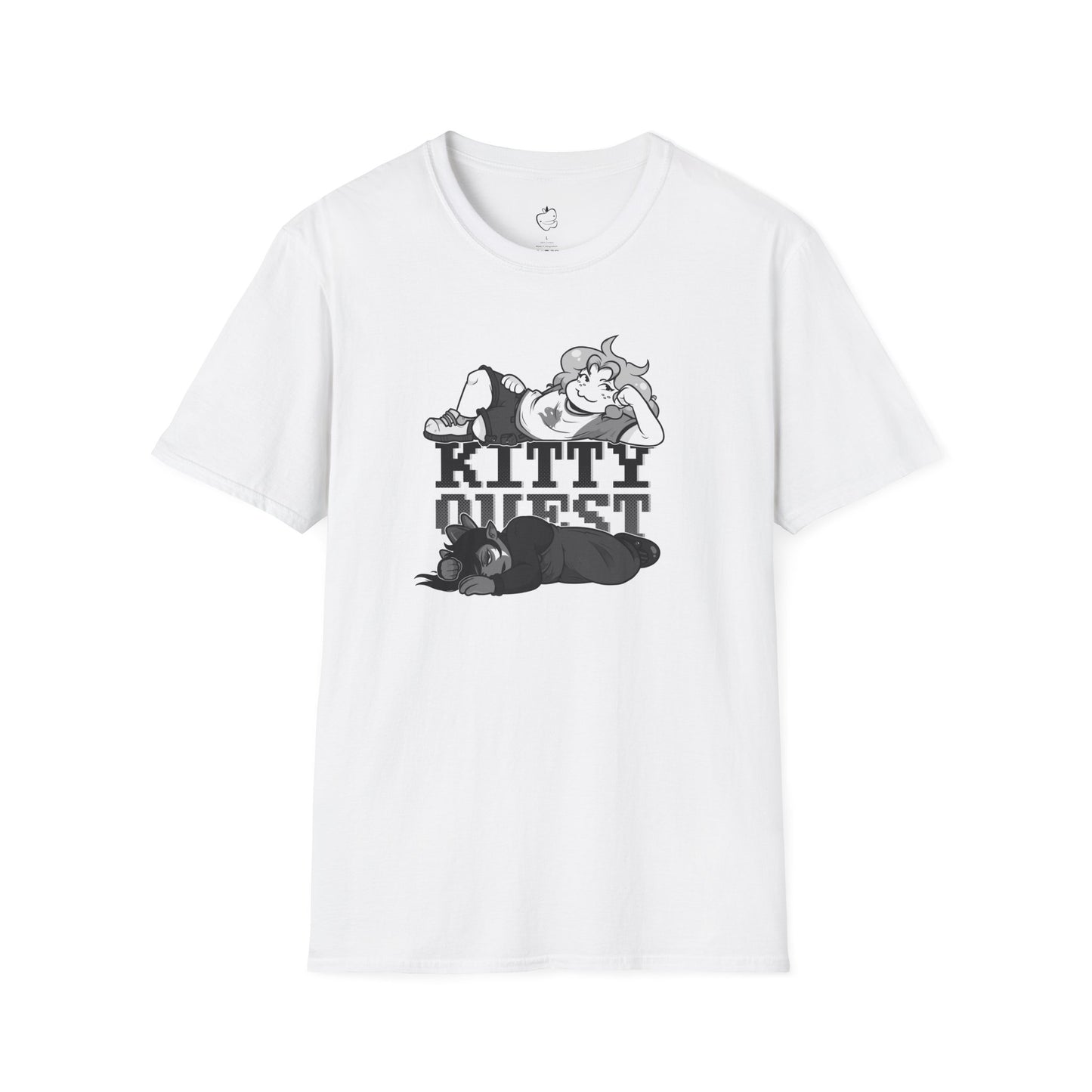 Kittyquest "KITTYQUEST" B&W T-Shirt