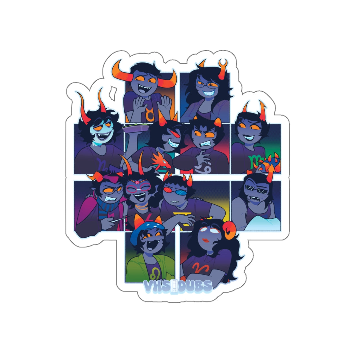 VHS Dubs "Team Alternia" Sticker