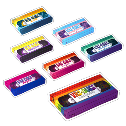 VHS Dubs Pride Stickers